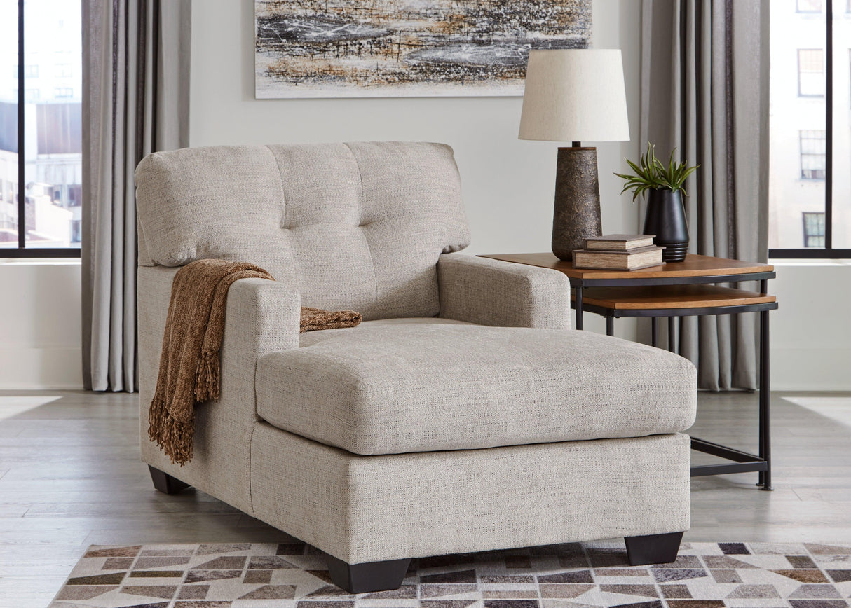 Mahoney Pebble Chaise by Ashley at Eve Furniture