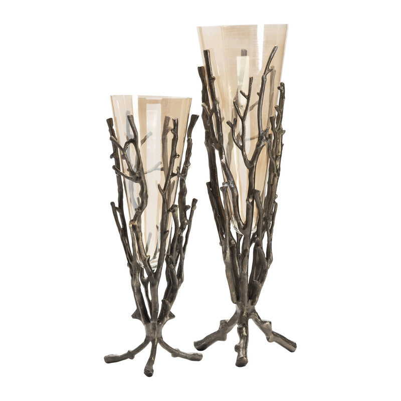 Mailie Bronze Vase Set by Crestview at Eve Furniture