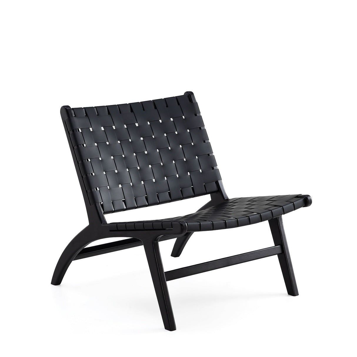 Maintenon Leatherette Accent Chair in Black (set of 2) by Manhattan Comfort at Eve Furniture