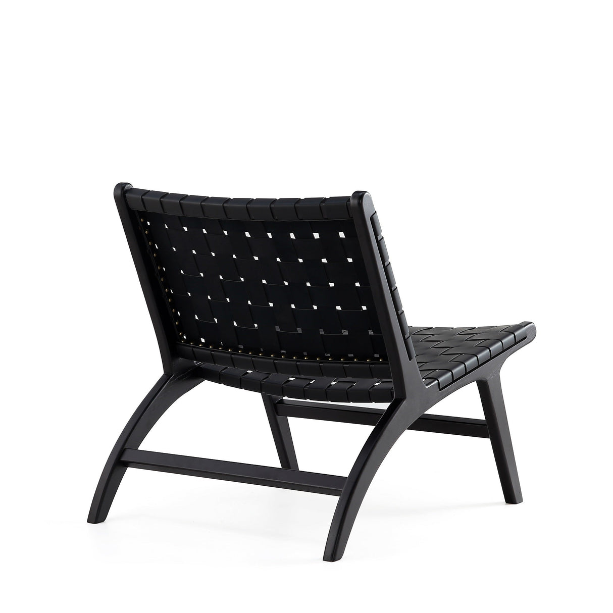 Maintenon Leatherette Accent Chair in Black (set of 2) by Manhattan Comfort at Eve Furniture