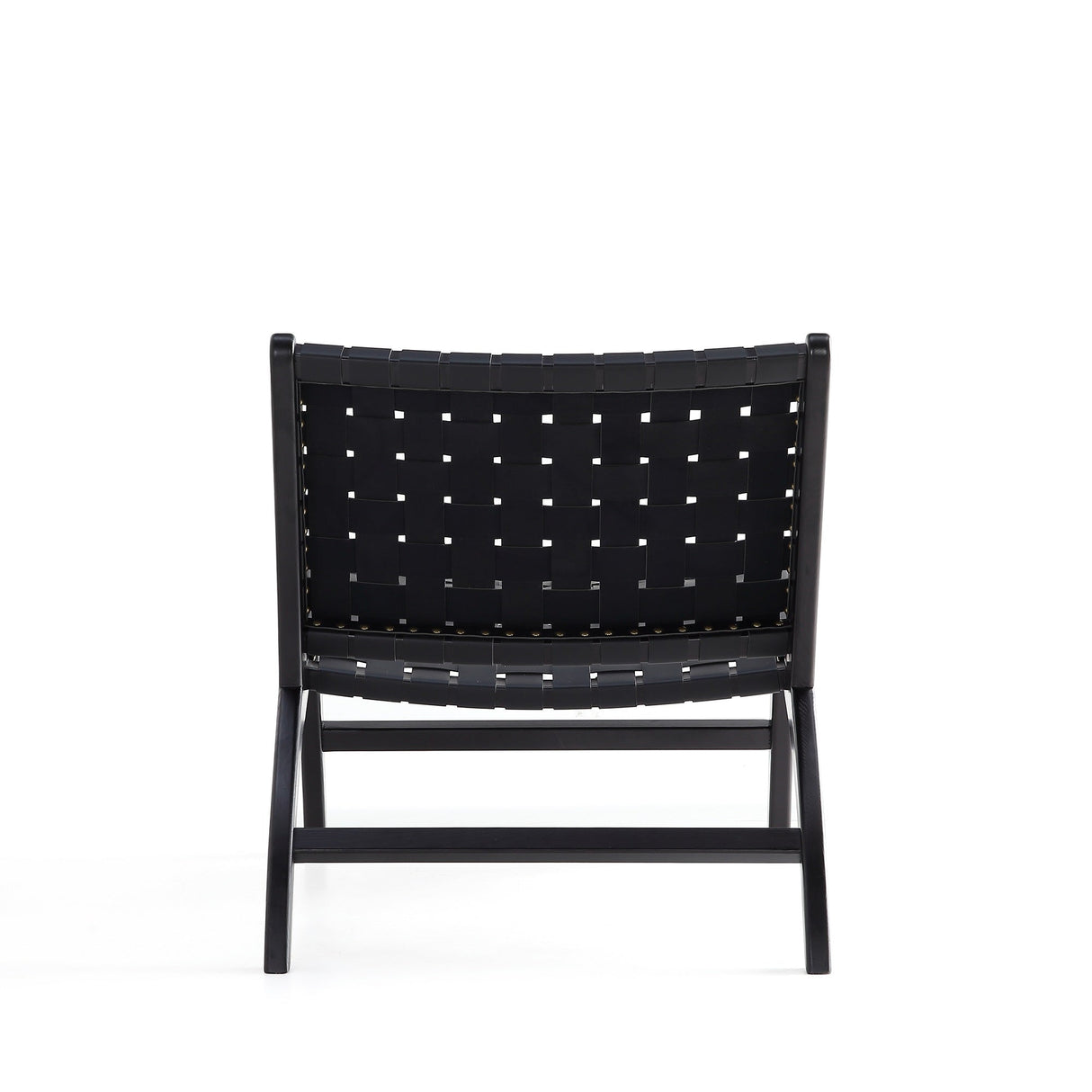 Maintenon Leatherette Accent Chair in Black (set of 2) by Manhattan Comfort at Eve Furniture