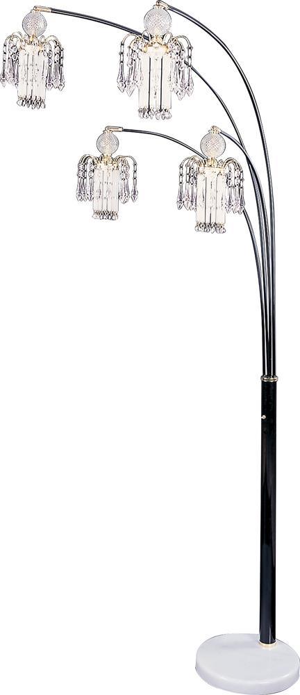 Maisel Floor Lamp with 4 Staggered Shades Black by Coaster at Eve Furniture