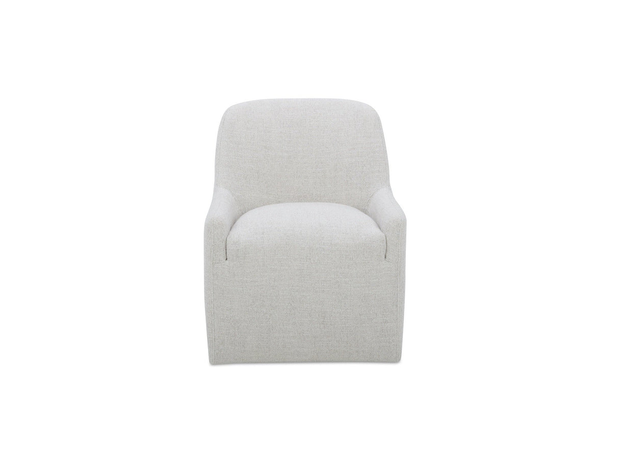 Maisie Flecked Oat Rolling Dining Chair by MOES at Eve Furniture