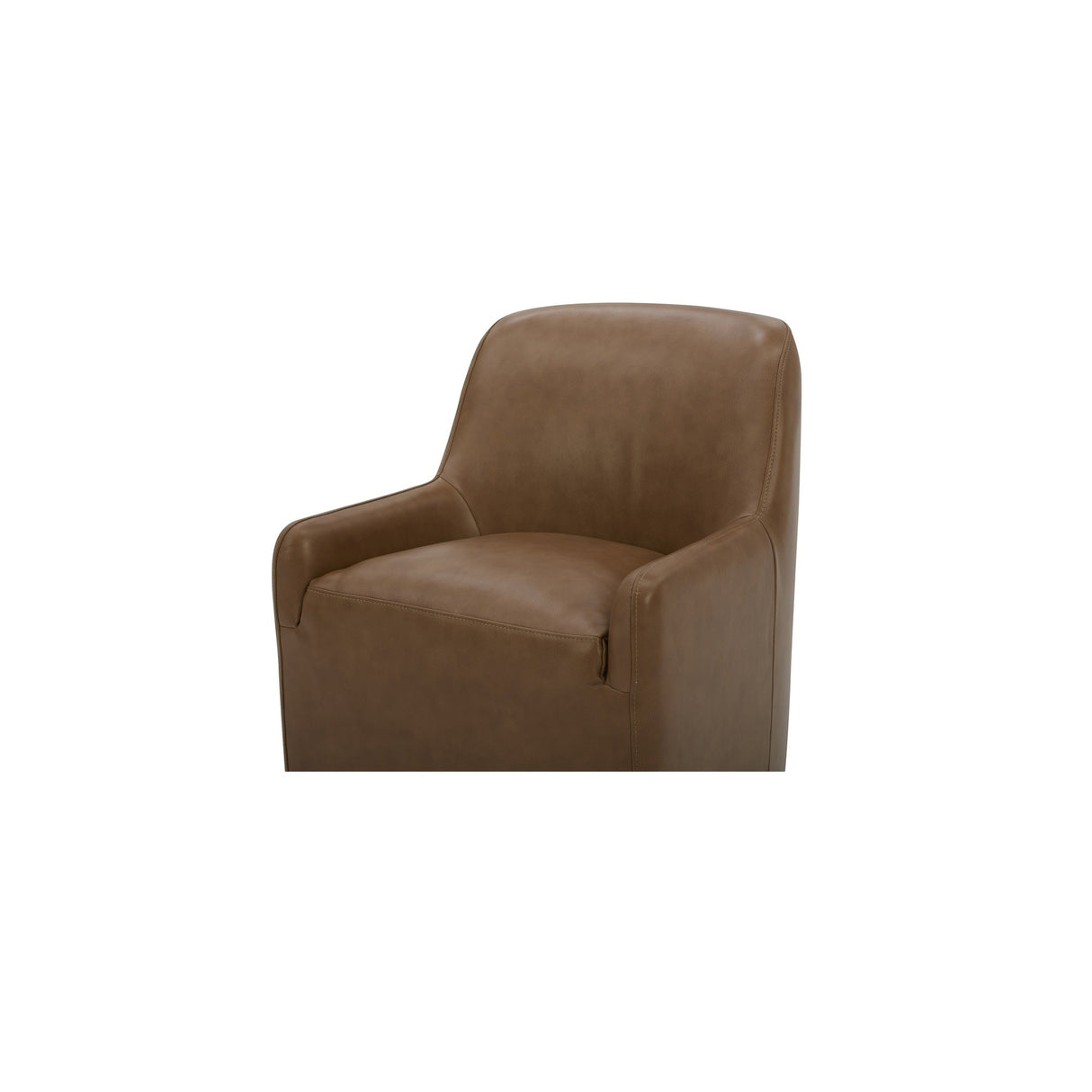 Maisie Tan Rolling Leather Dining Chair by MOES at Eve Furniture