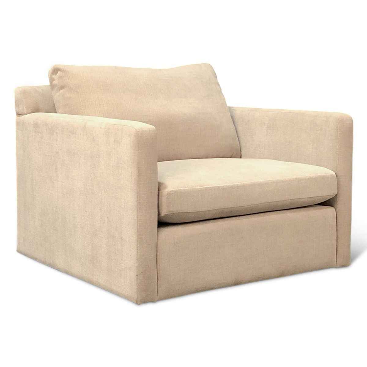 Maison Gianna Accent Chair in Oat Chenille Fabric by Home Trends & Design at Eve Furniture