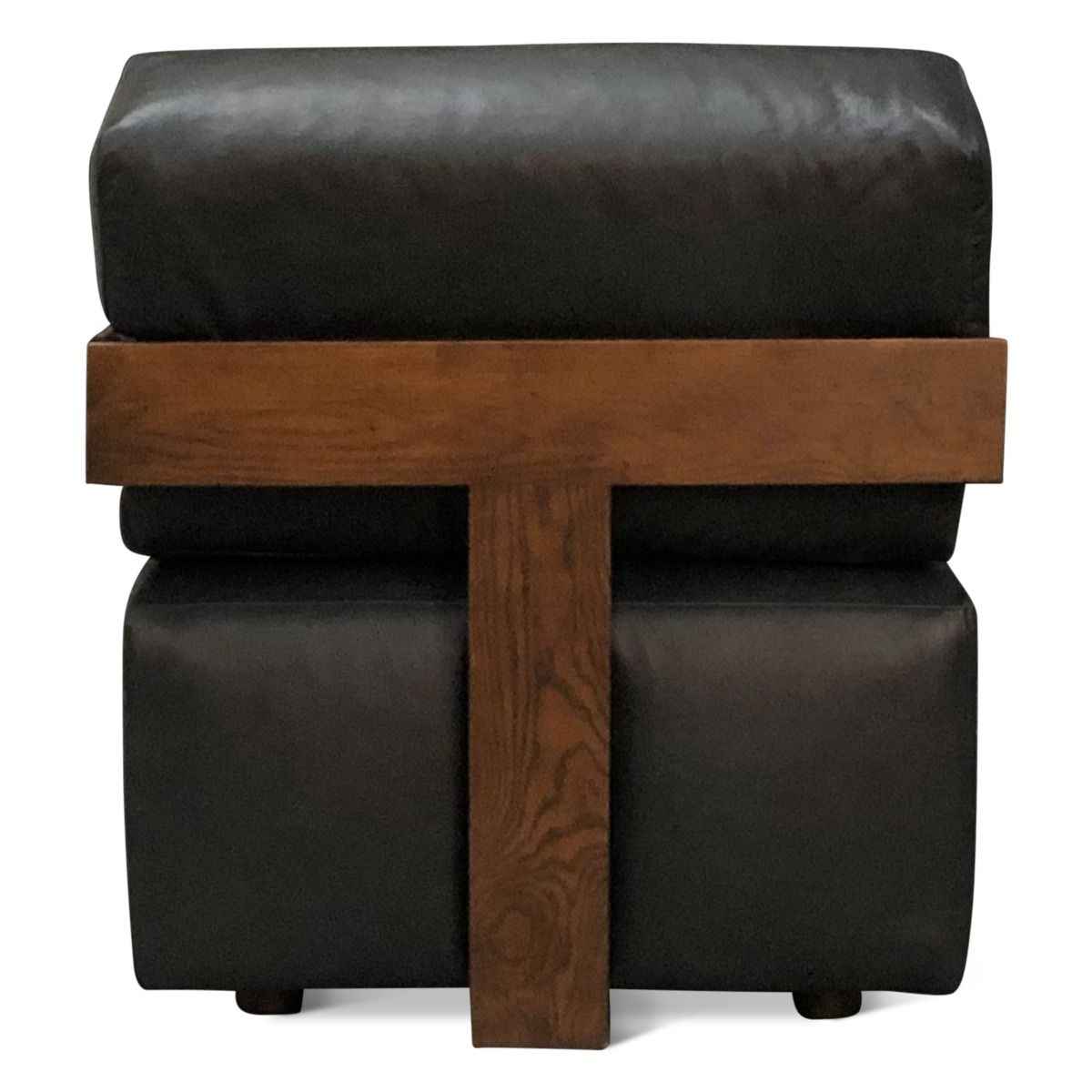 Maison Harper Accent Chair in Charme Black Leather by Home Trends & Design at Eve Furniture