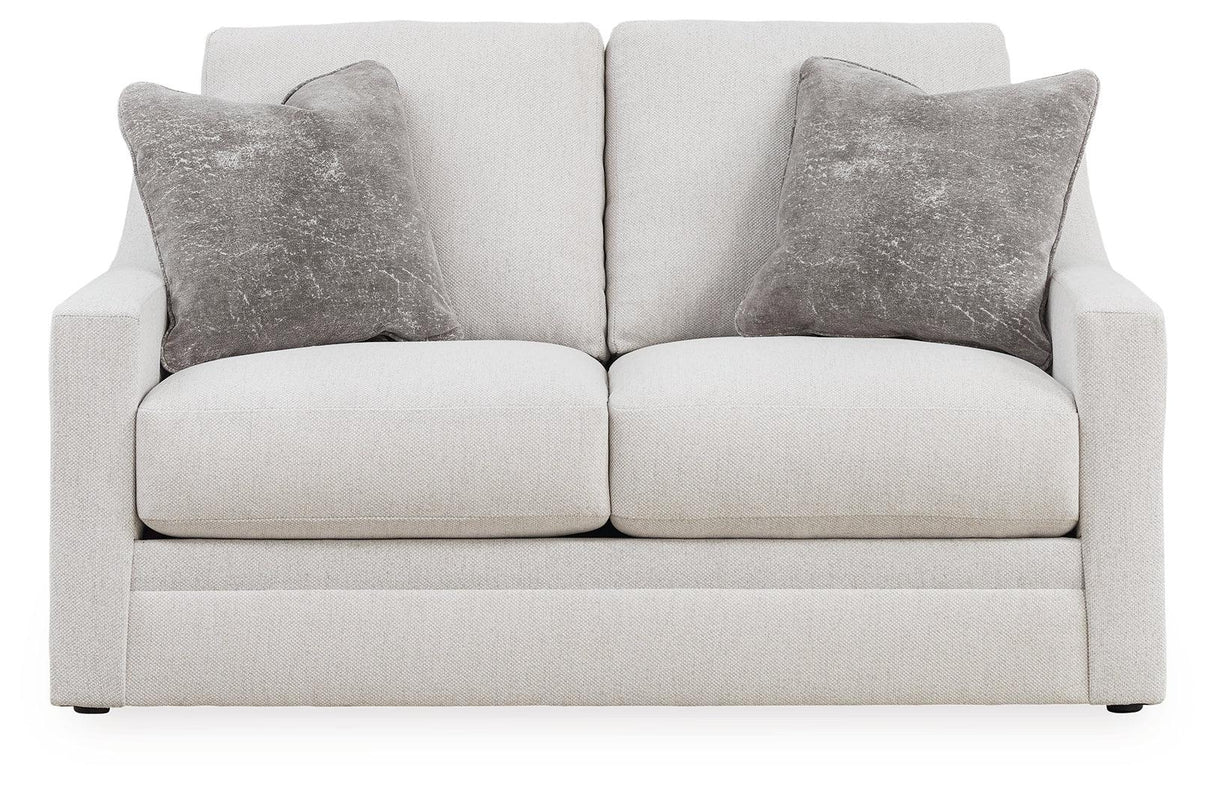 Maitelynn Chalk Loveseat by Ashley at Eve Furniture