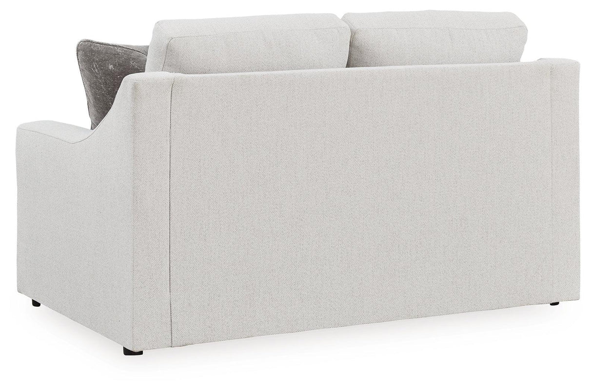Maitelynn Chalk Loveseat by Ashley at Eve Furniture
