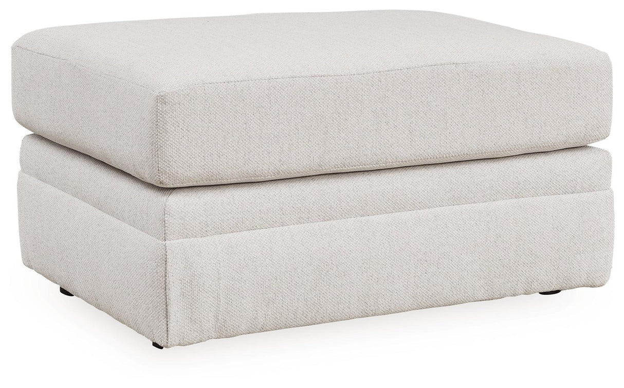Maitelynn Chalk Ottoman by Ashley at Eve Furniture