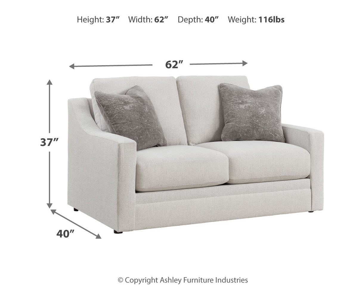 Maitelynn Chalk Sofa, Loveseat, Chair and Ottoman by Ashley at Eve Furniture