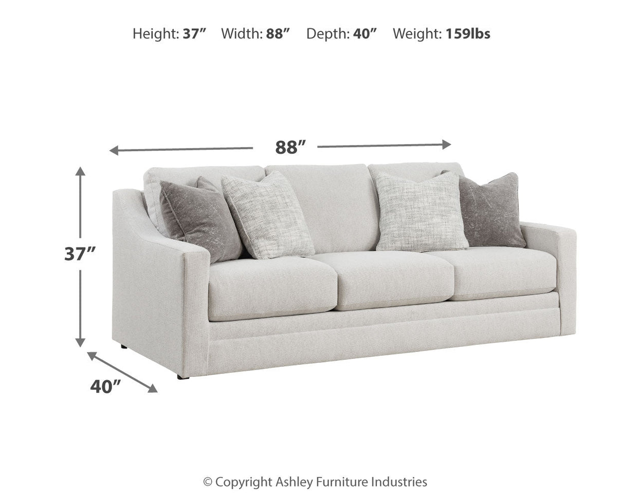 Maitelynn Chalk Sofa, Loveseat, Chair and Ottoman by Ashley at Eve Furniture