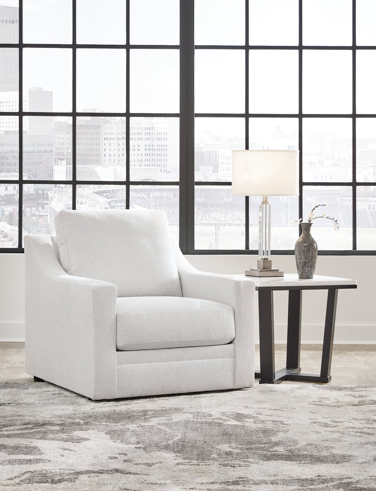 Maitelynn Chalk Sofa, Loveseat, Chair and Ottoman by Ashley at Eve Furniture
