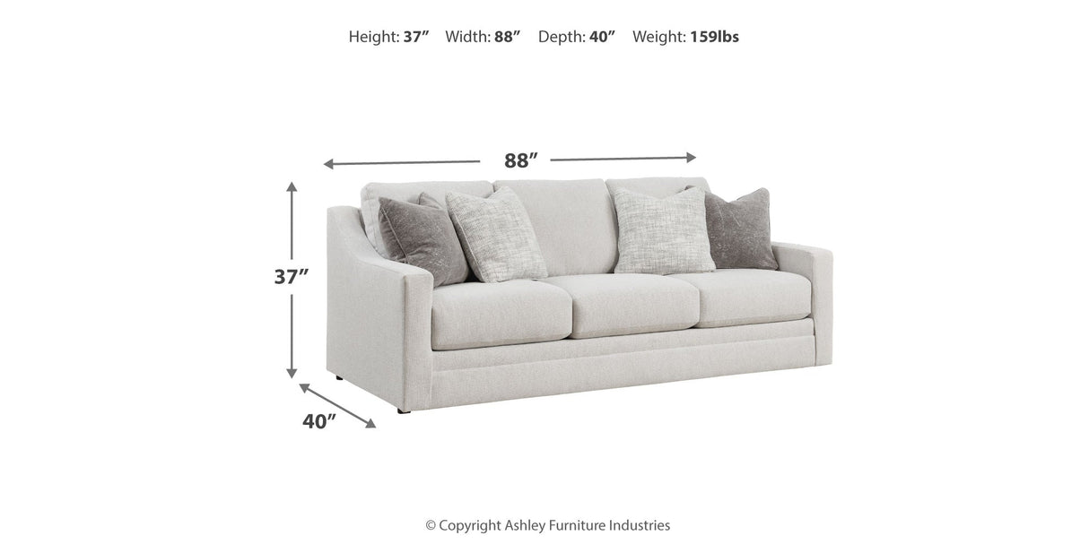 Maitelynn Chalk Sofa, Loveseat, Chair and Ottoman by Ashley at Eve Furniture