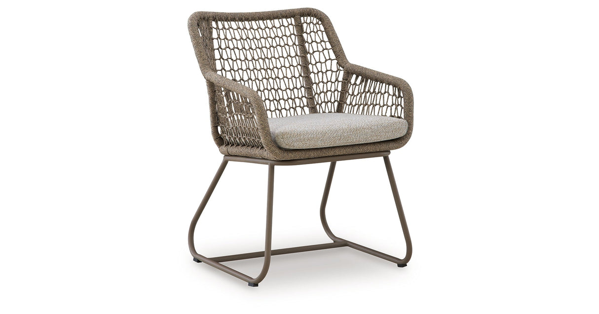 Majors Beach Beige Outdoor Table and 2 Chairs by ASHLEY FURNITURE at Eve Furniture
