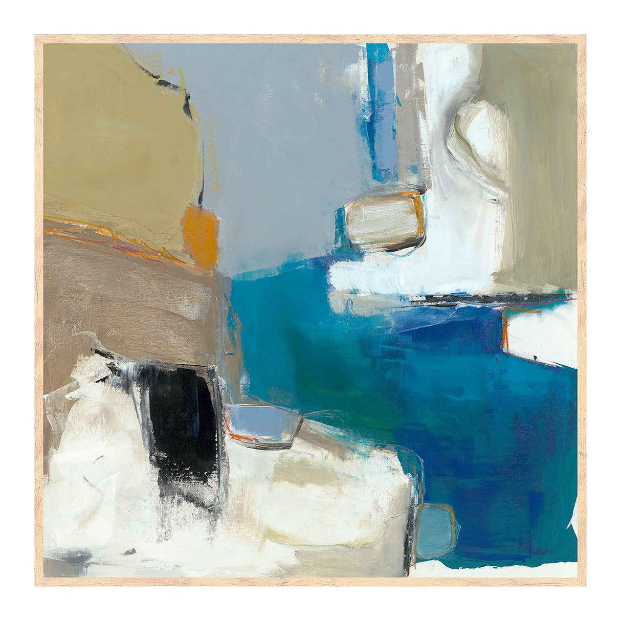 Maker Blue Painting 48x48 by Buddy Whitlock by Classic Home at Eve Furniture