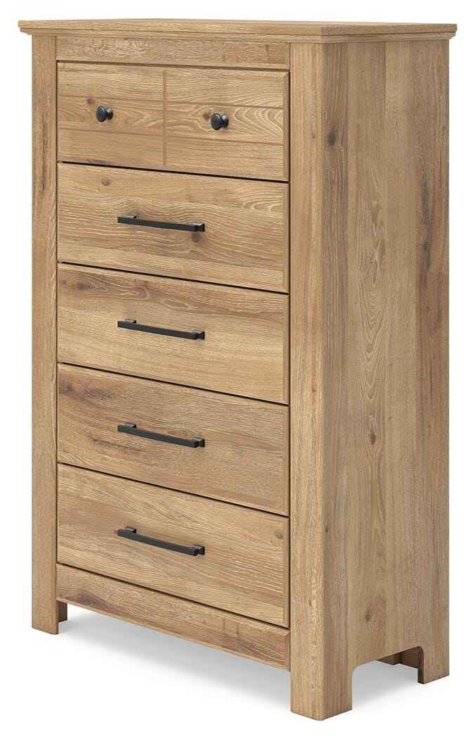 Makidern Tan Chest of Drawers by Ashley at Eve Furniture