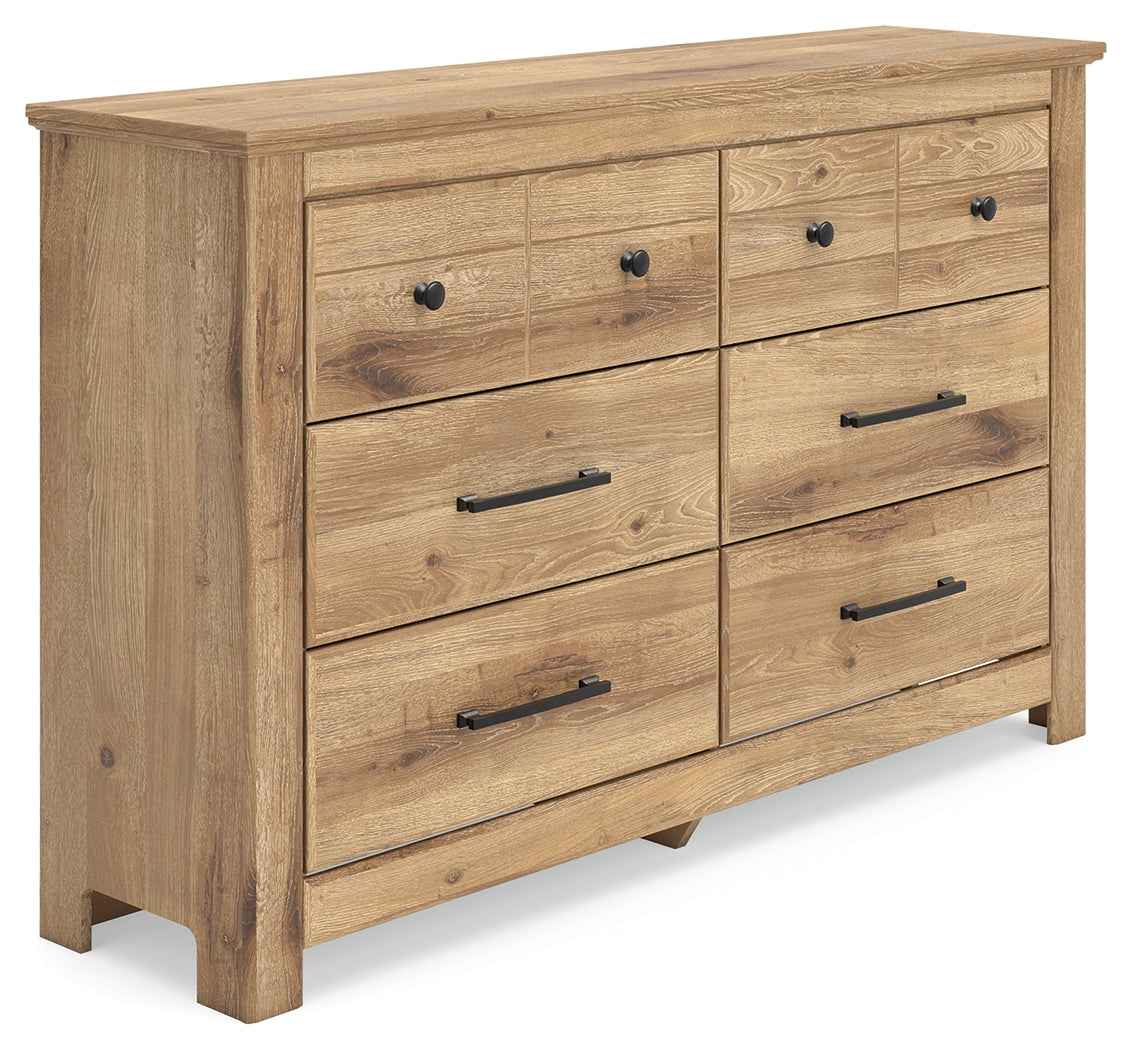 Makidern Tan Dresser by Ashley at Eve Furniture