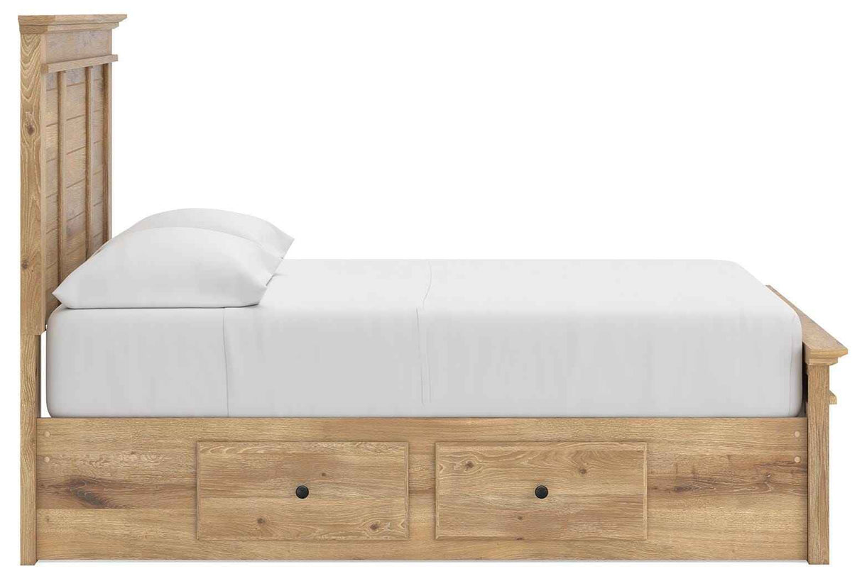 Makidern Tan Full Panel Storage Bed by Ashley at Eve Furniture