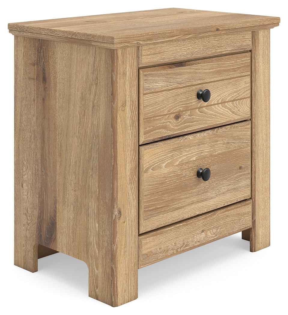 Makidern Tan Nightstand by Ashley at Eve Furniture