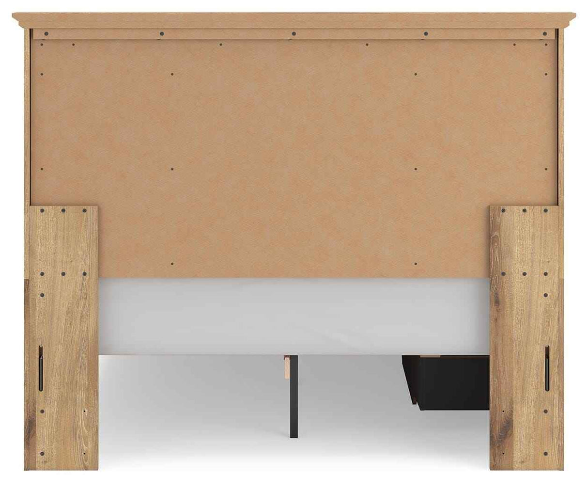 Makidern Tan Queen Panel Storage Bed by Ashley at Eve Furniture
