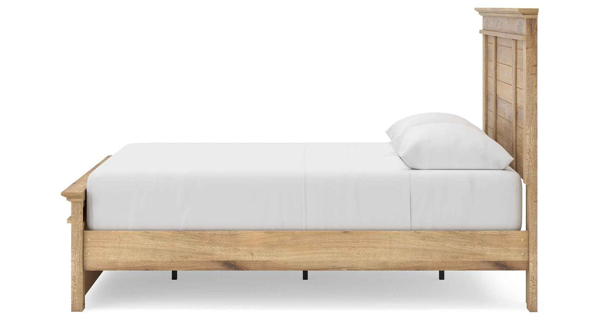 Makidern Tan Queen Panel Storage Bed by Ashley at Eve Furniture