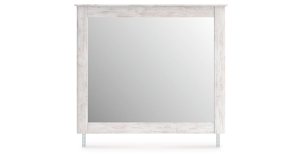 Makidern Whitewash Bedroom Mirror by ASHLEY FURNITURE at Eve Furniture