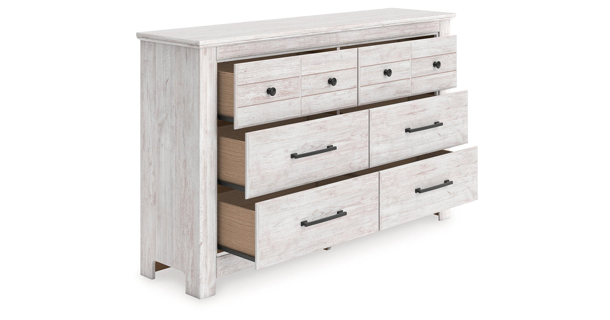 Makidern Whitewash Dresser by ASHLEY FURNITURE at Eve Furniture