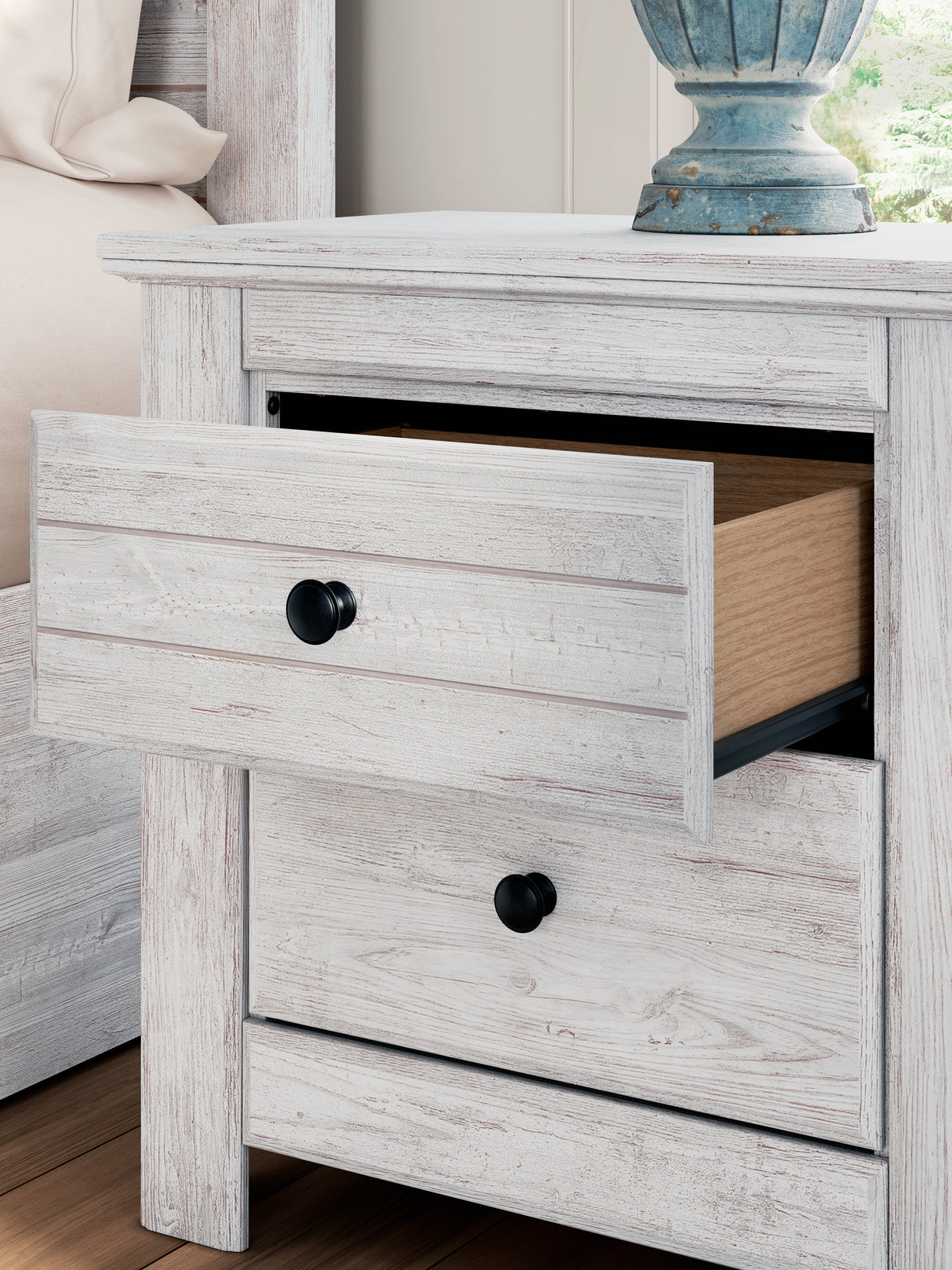Makidern Whitewash Panel Bedroom Set by Ashley at Eve Furniture