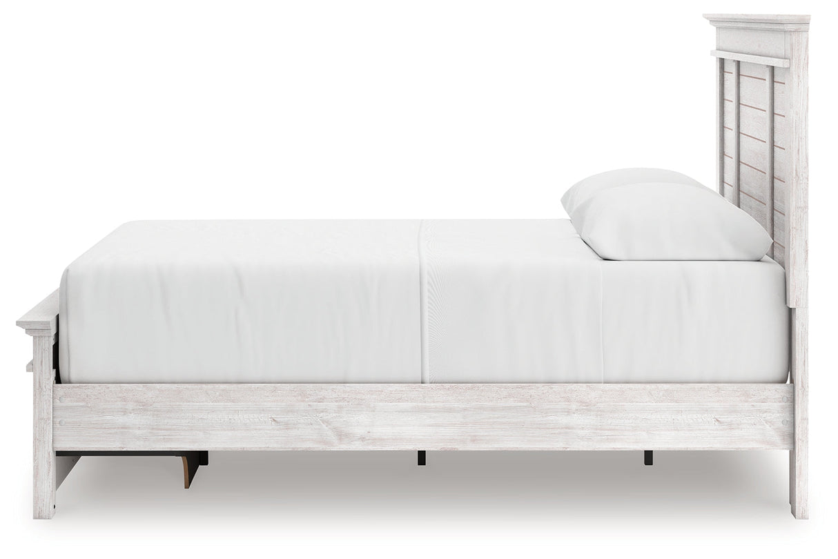 Makidern Whitewash Queen Panel Storage Bed by Ashley at Eve Furniture