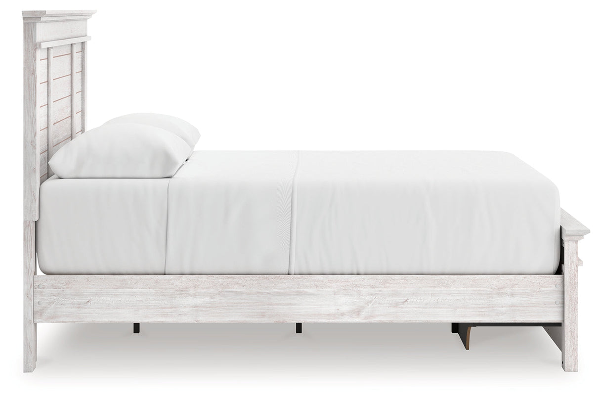 Makidern Whitewash Queen Panel Storage Bed by Ashley at Eve Furniture