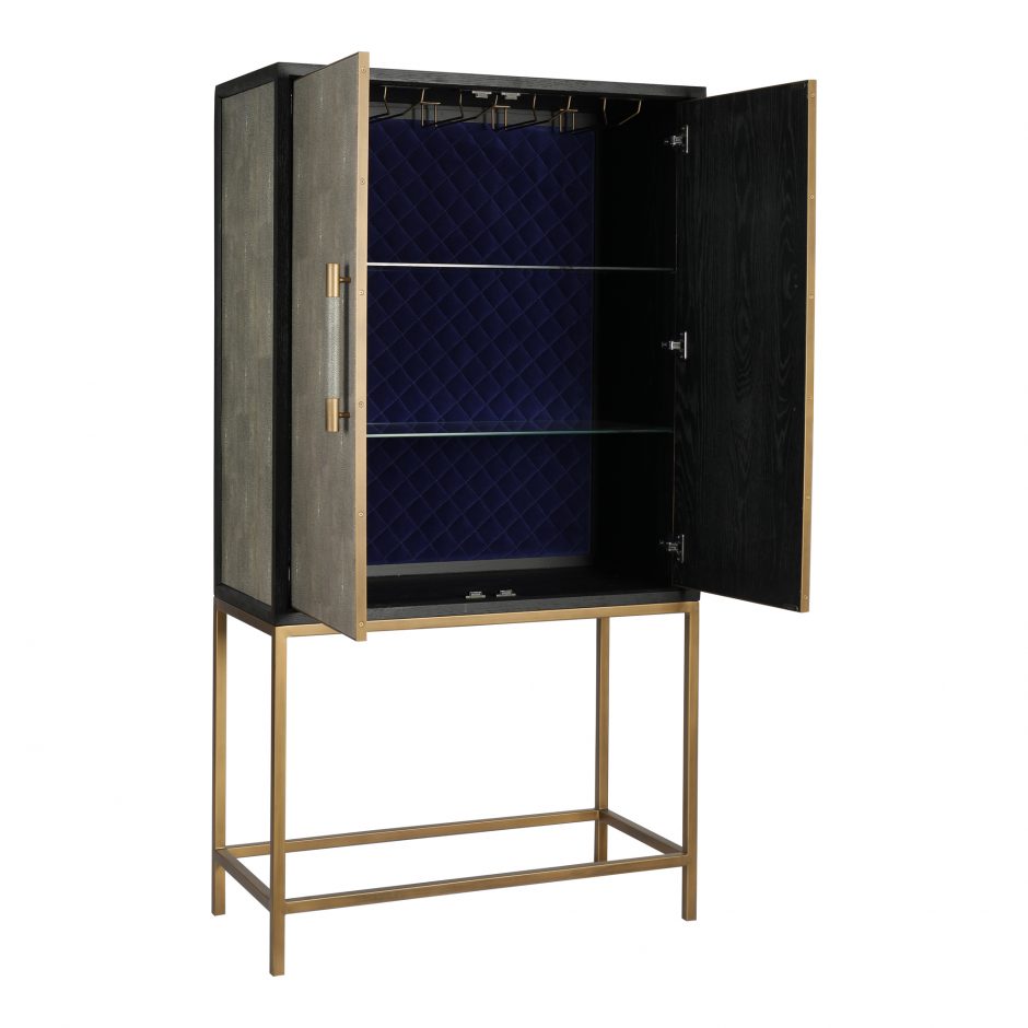 Mako Bar Cabinet Grey by Moe's Home at Eve Furniture