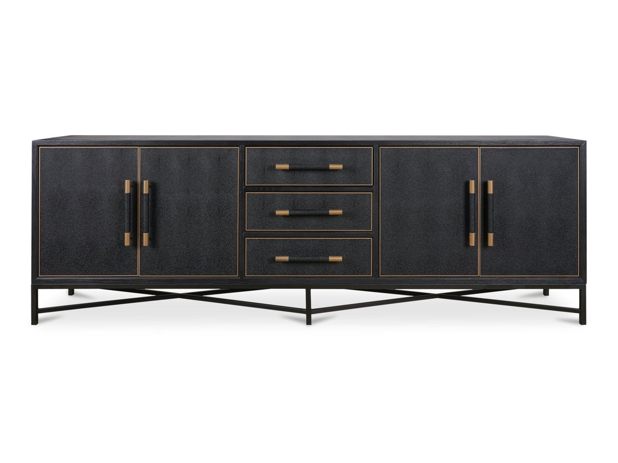 Mako Black Large Sideboard by MOES at Eve Furniture