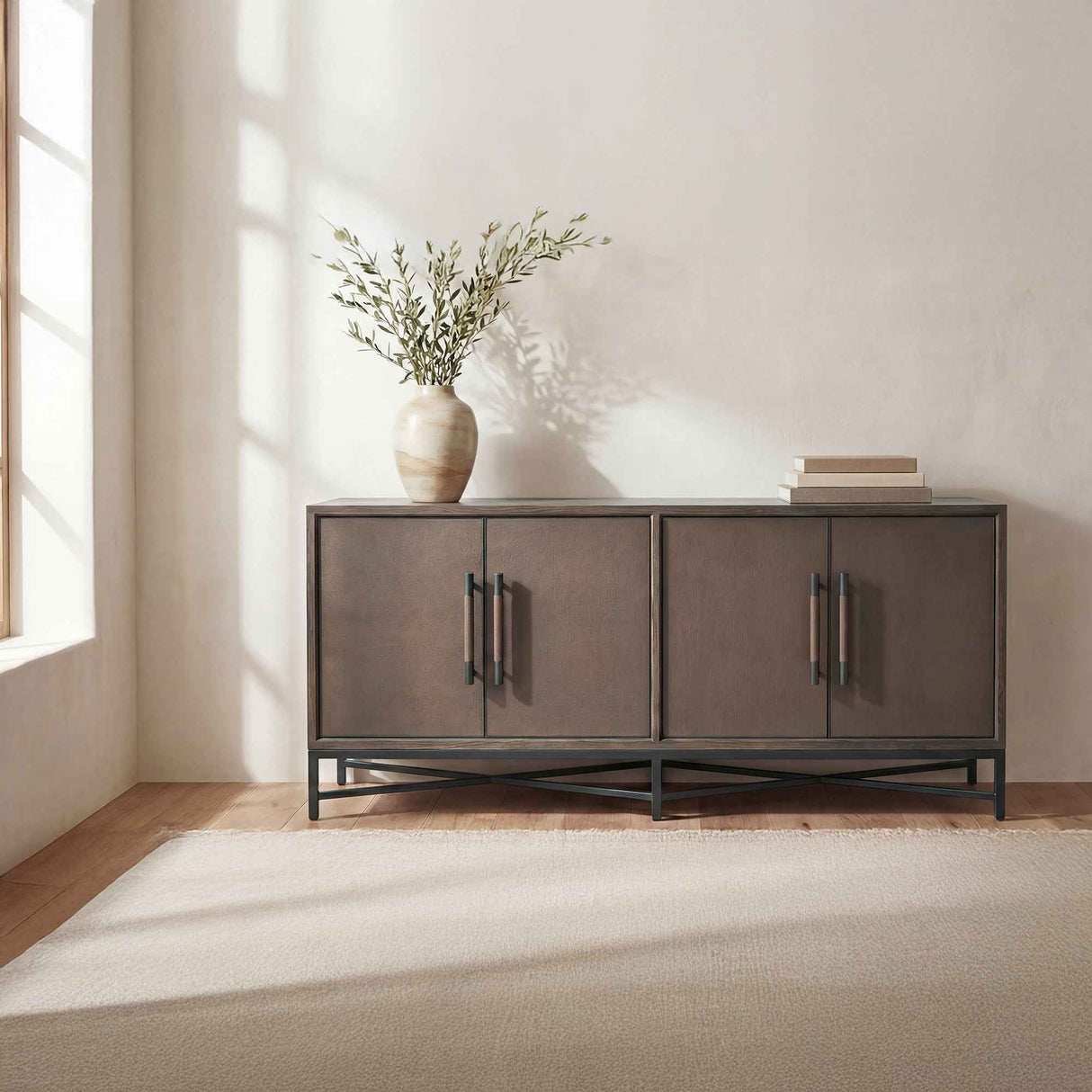 Mako Brown Sideboard by Moe's Home at Eve Furniture
