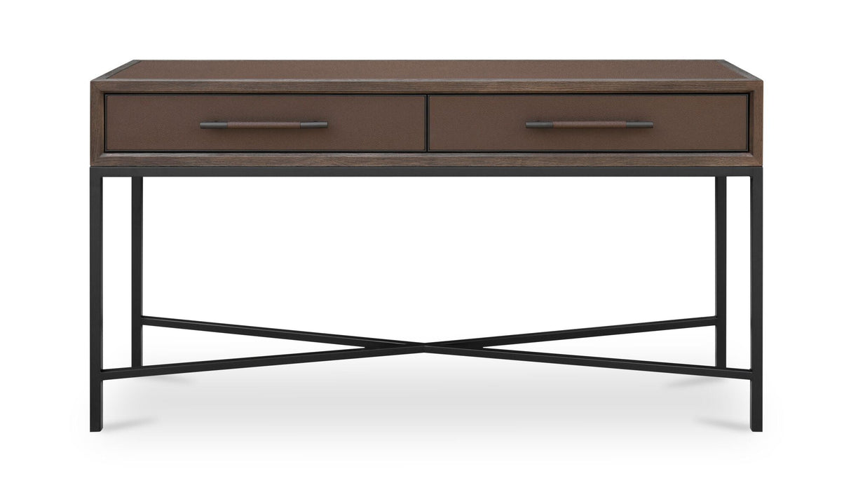 Mako Console Table Brown by Moe's Home at Eve Furniture