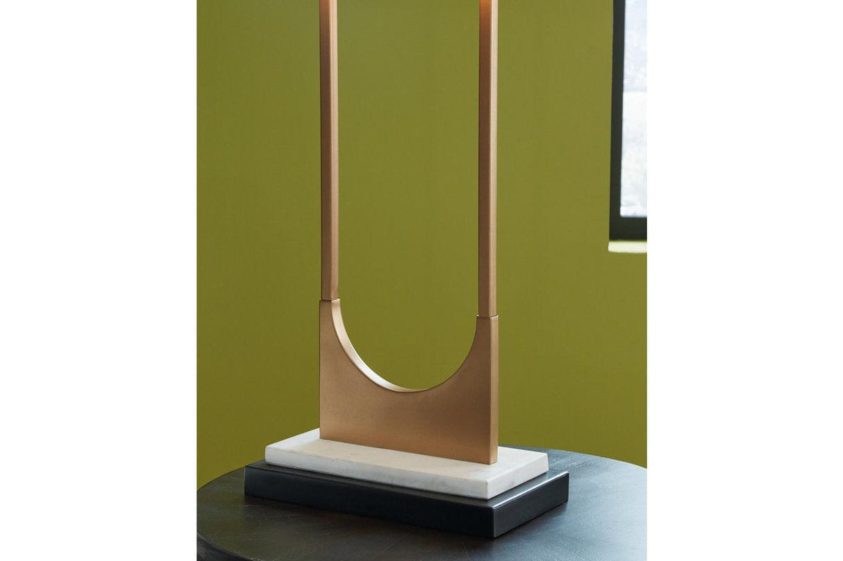 Malana Brass Finish Table Lamp by Ashley at Eve Furniture