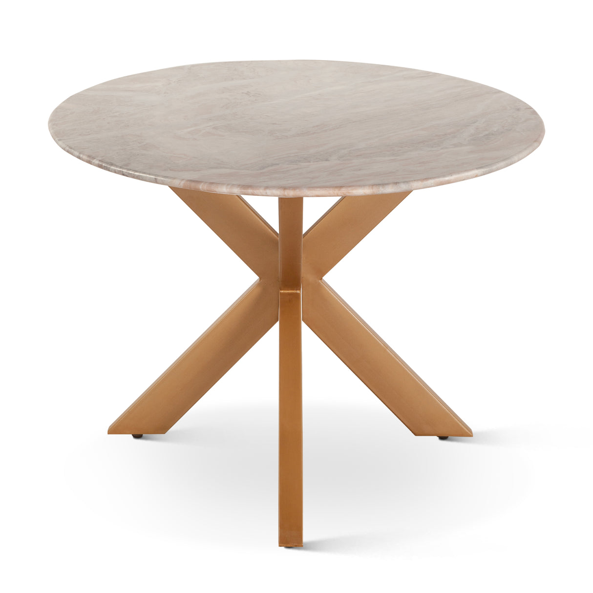 Malibu 90" Oval Dining Table in Sawar Marble with Antique Gold Base by Home Trends & Design at Eve Furniture