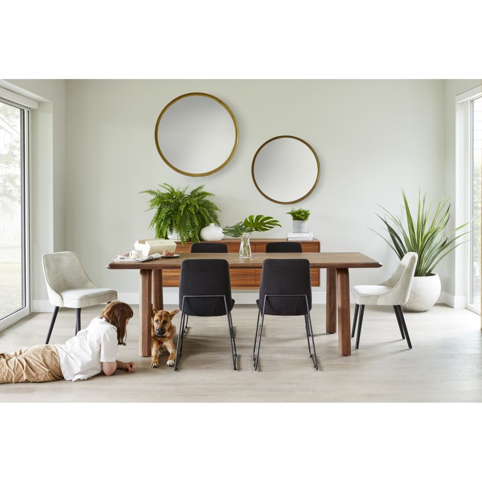 Malibu Dining Table Brown by Moe's Home at Eve Furniture