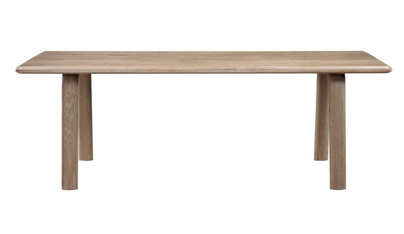 Malibu Dining Table Natural Oak by Moe's Home at Eve Furniture