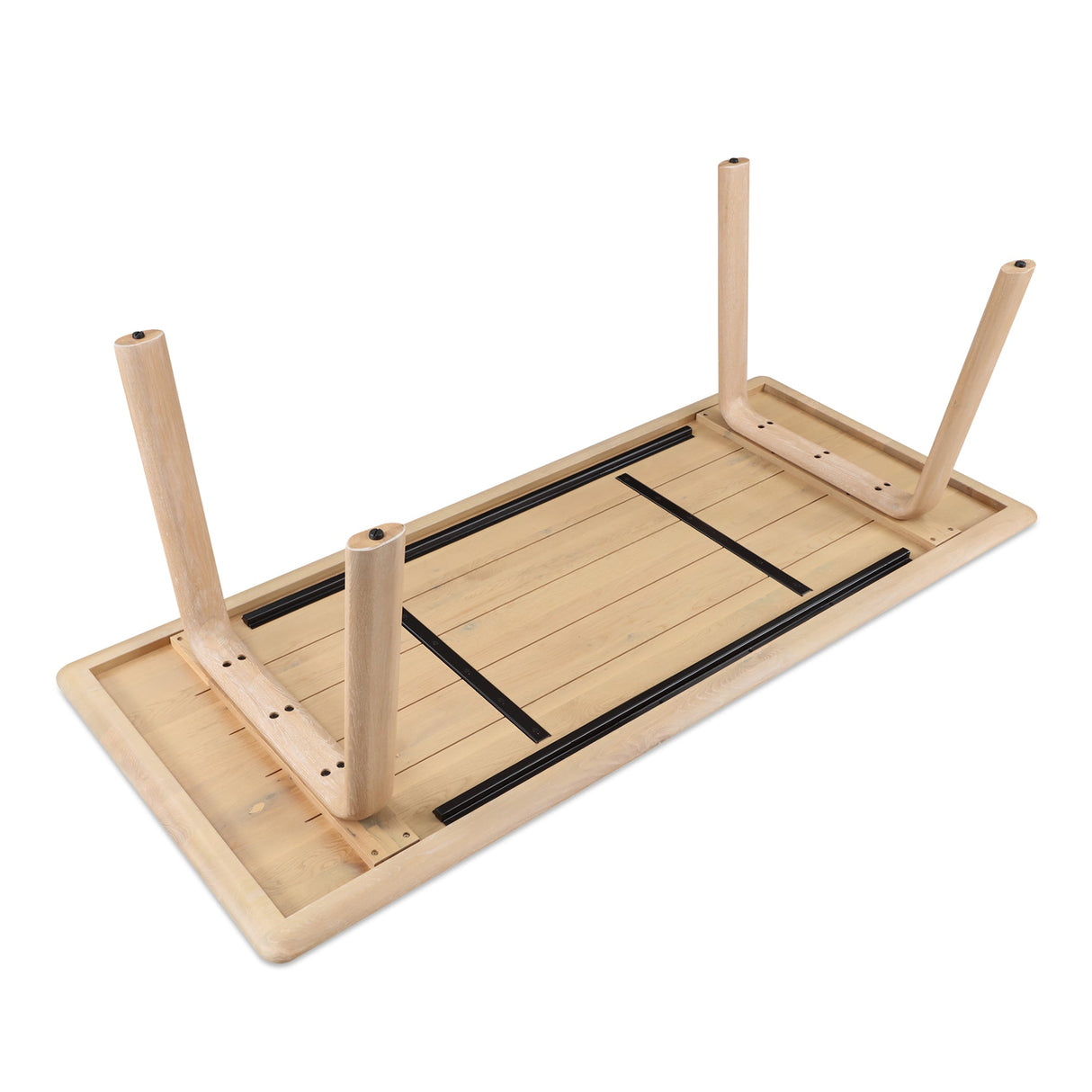 Malibu Natural Oak Dining Table by Moe's Home at Eve Furniture