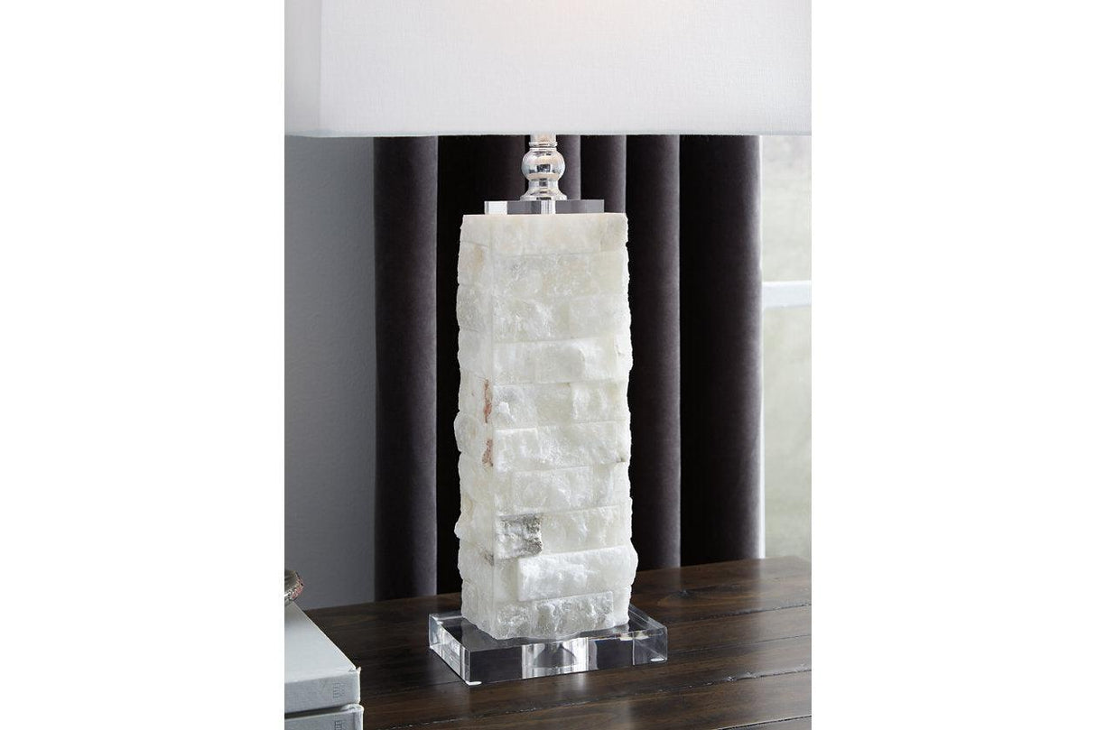 Malise White Table Lamp by Ashley at Eve Furniture