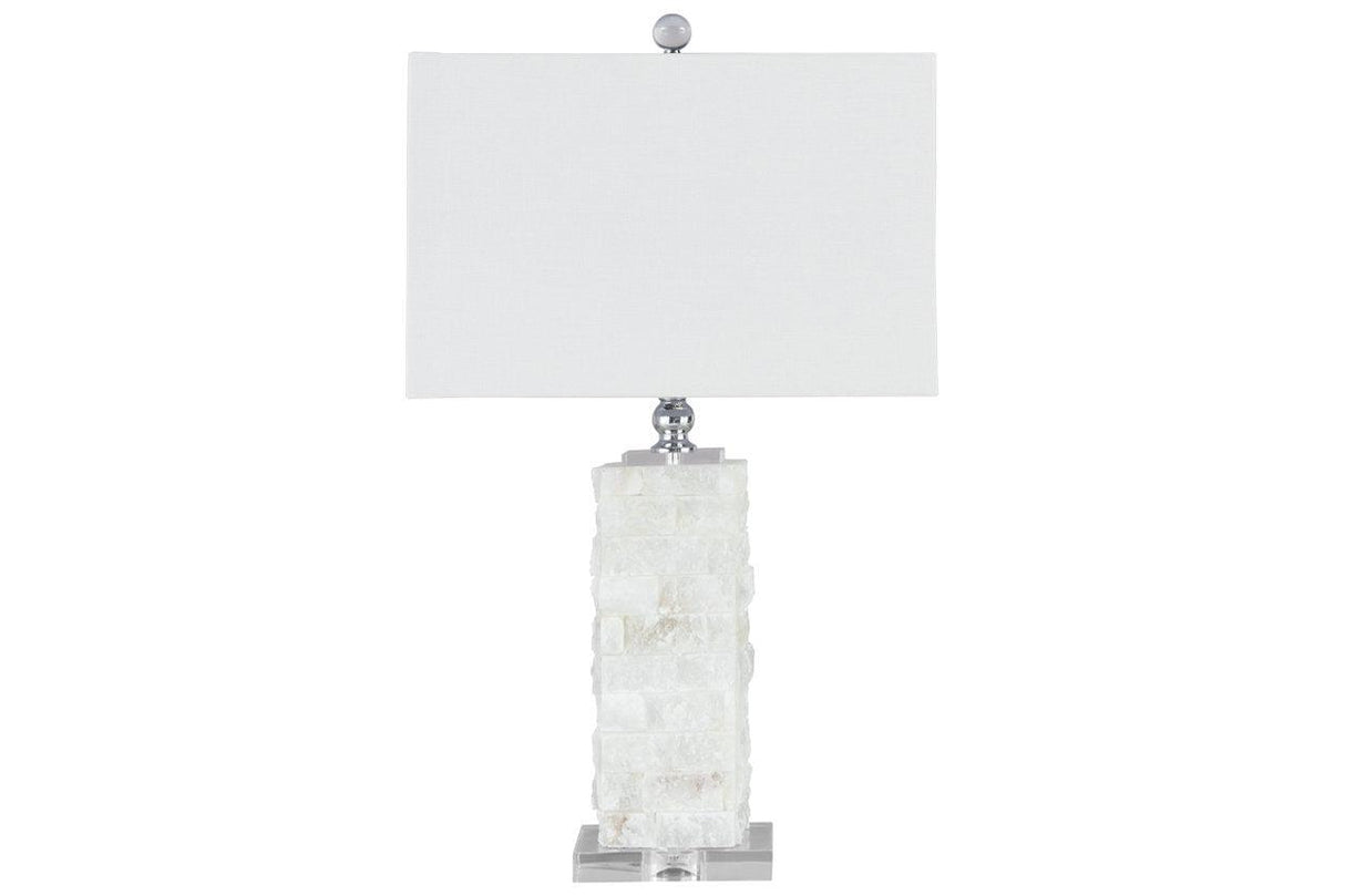 Malise White Table Lamp by Ashley at Eve Furniture