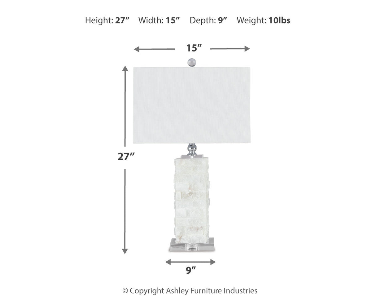 Malise White Table Lamp (Set of 2) by Ashley at Eve Furniture