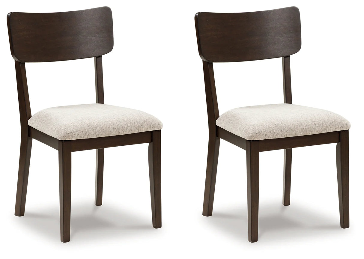 Mallenette Merlot UPH Dining Chair (Set of 2) by Ashley at Eve Furniture