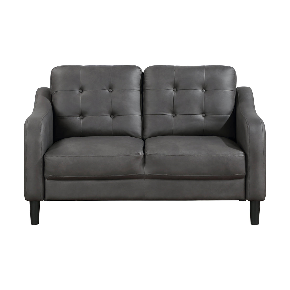 Mallory Gray Loveseat by Homelegance at Eve Furniture