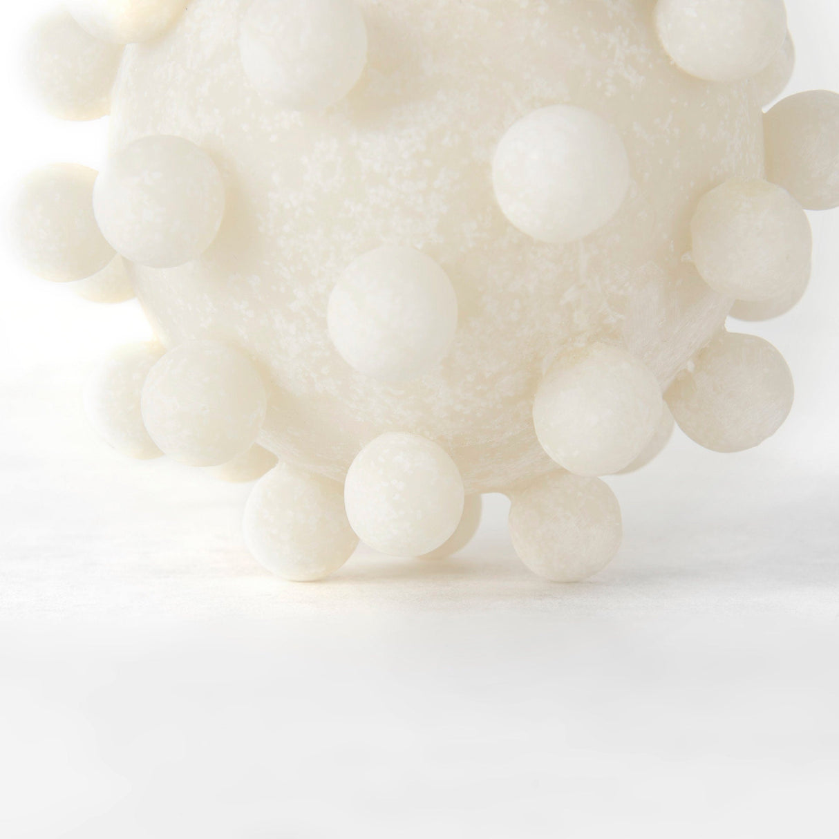 Malo 4.7L x 4.7W x 4.7H Cream Resin Small Sphere Decorative Object by Mercana at Eve Furniture