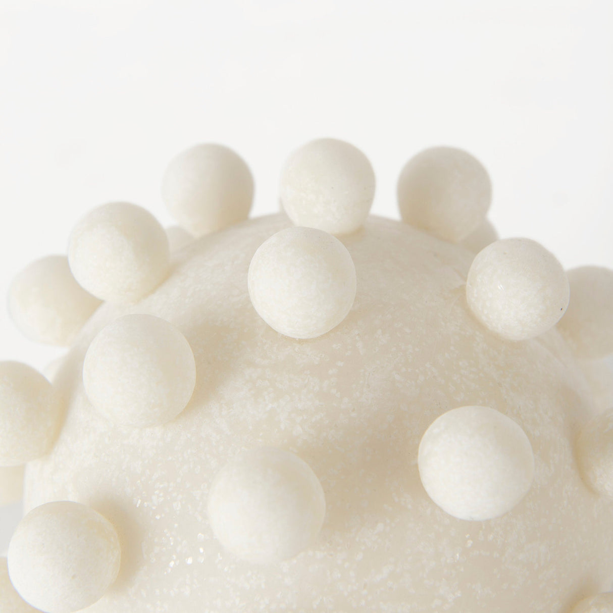 Malo 5.9L x 5.9W x 5.9H Cream Resin Large Sphere Decorative Object by Mercana at Eve Furniture