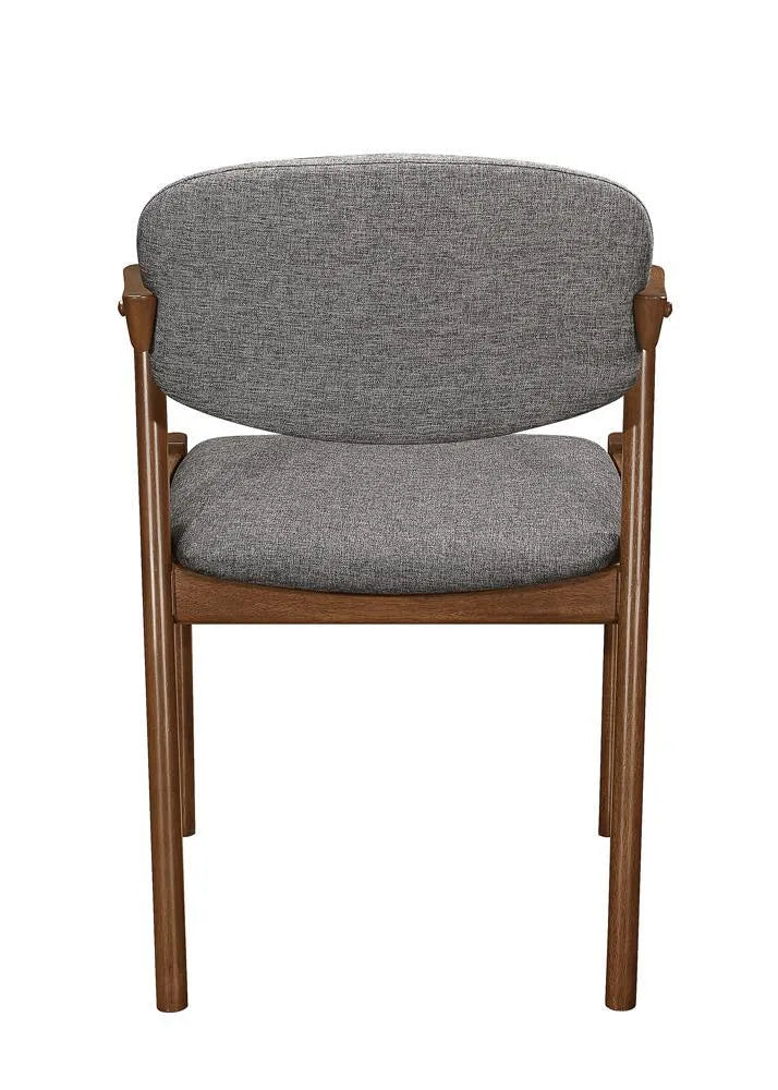 Malone Gray/Dark Walnut Dining Side Chairs, Set of 2 by Coaster at Eve Furniture