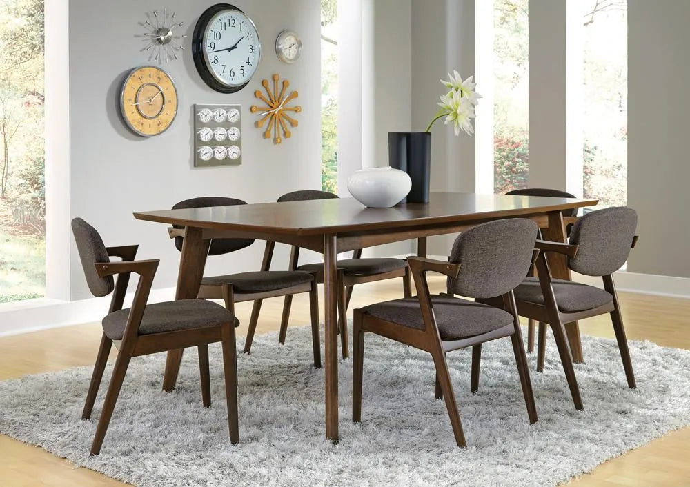Malone Gray/Dark Walnut Dining Side Chairs, Set of 2 by Coaster at Eve Furniture