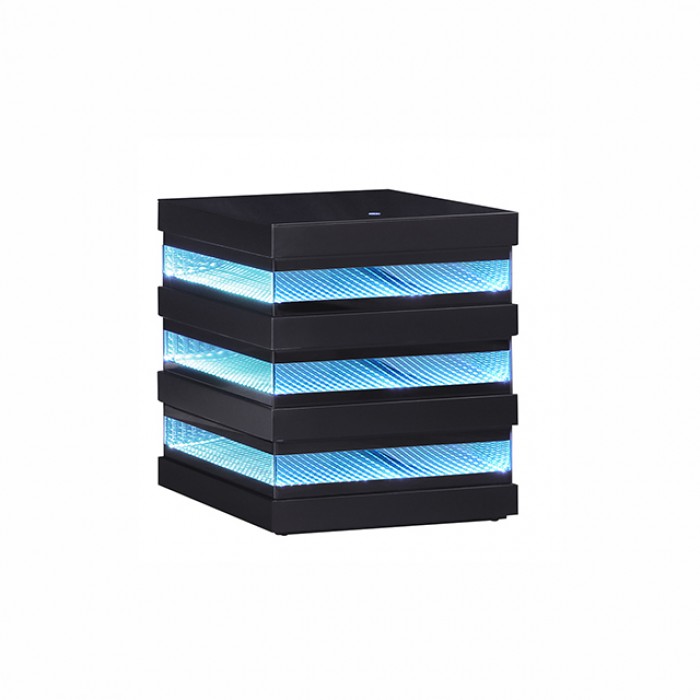 Maloy Black End Table by Furniture of America at Eve Furniture