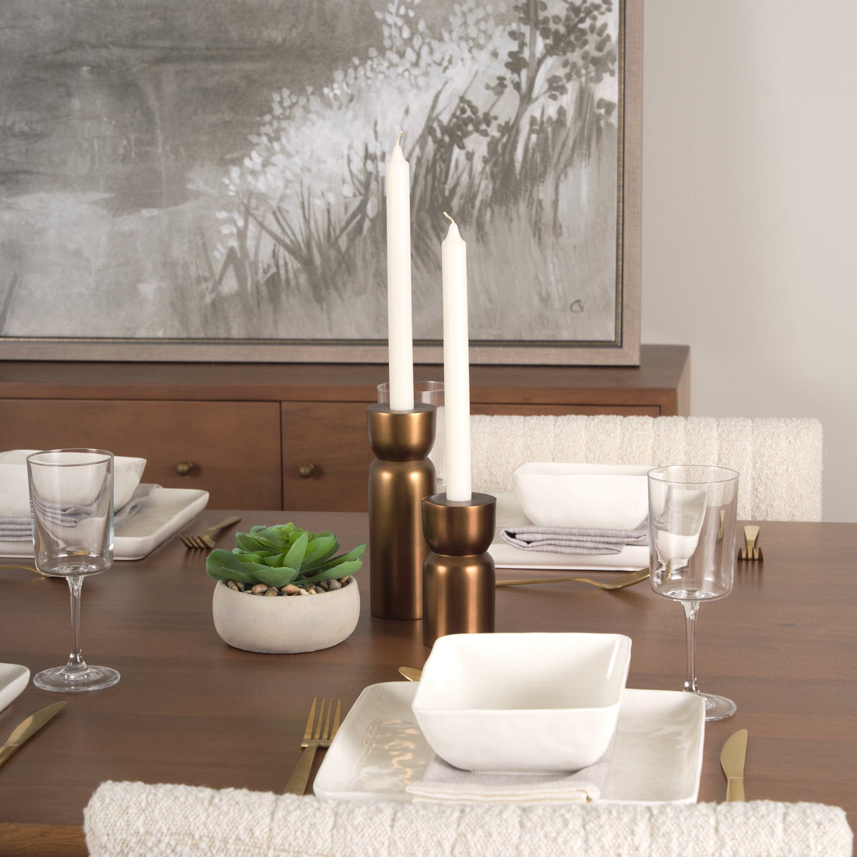 Malta Aluminum Candle Holder Large by Mercana at Eve Furniture
